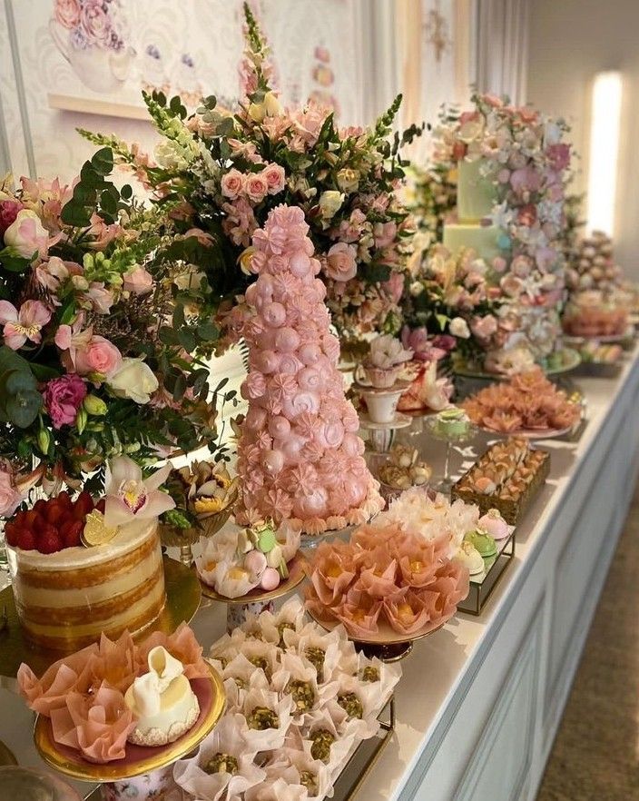 Mesa de postres de lujo